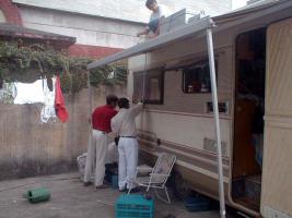 Prise de mesures pour un cargo de Calcutta a Singapour